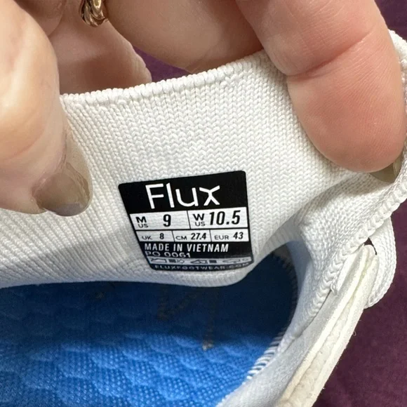 Flux Adapt Knit White Sneakers - Picture 9 of 9